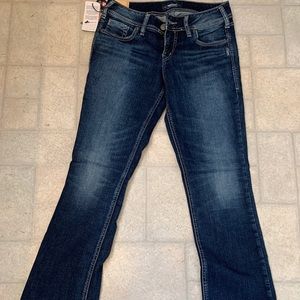 Silver boot cut jeans